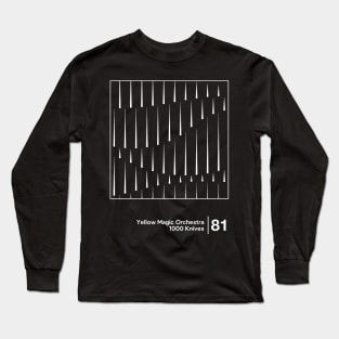 1000 Knives / Minimalist Graphic Artwork Design Long Sleeve T-Shirt